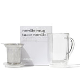 Double Walled Glass Nordic Mug with Infuser