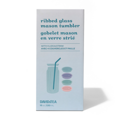 Ribbed Glass Mason Tumbler