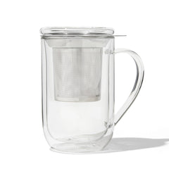 Double Walled Glass Nordic Mug with Infuser